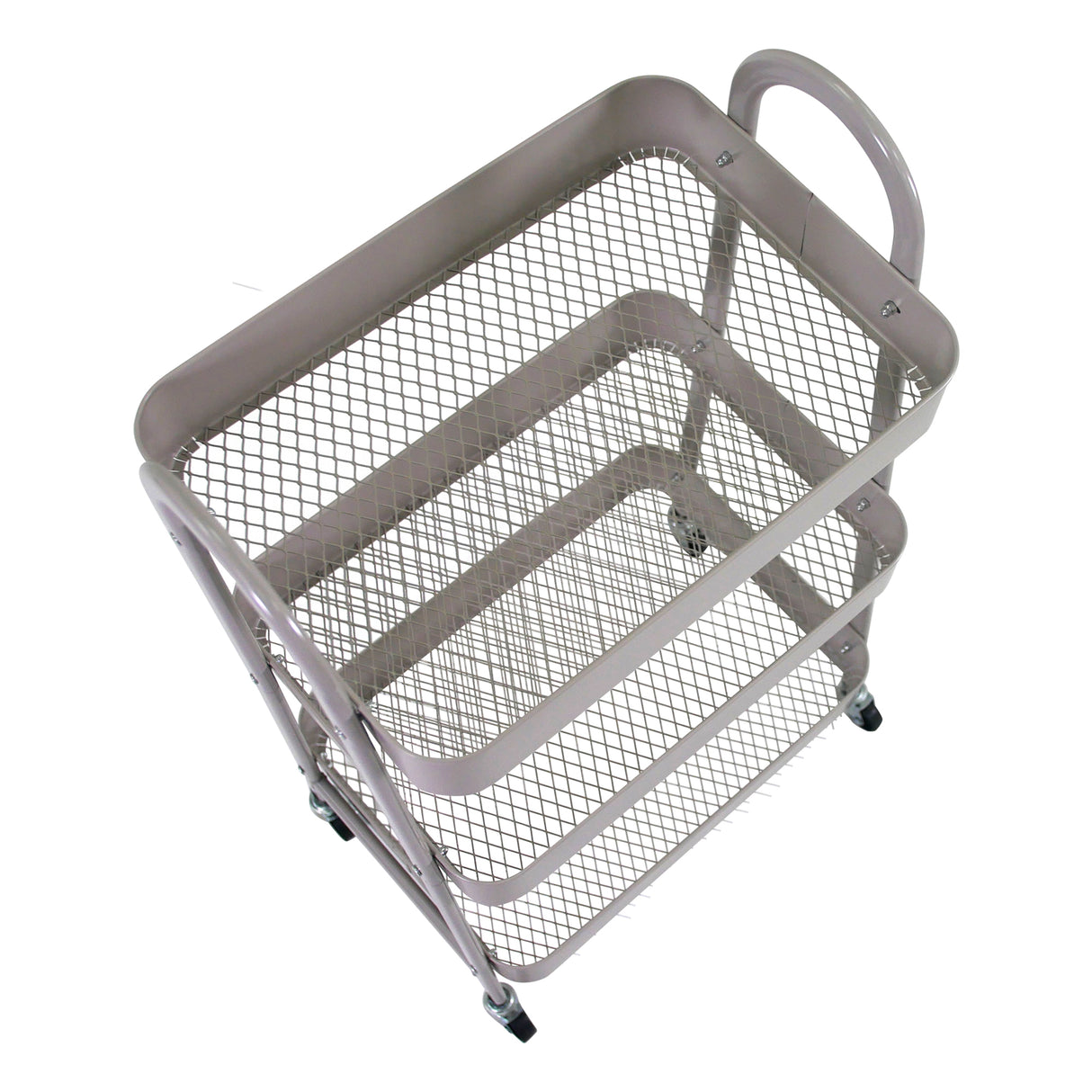Sand 3 Tier Kitchen Trolley on Wheels | Libbi Lou