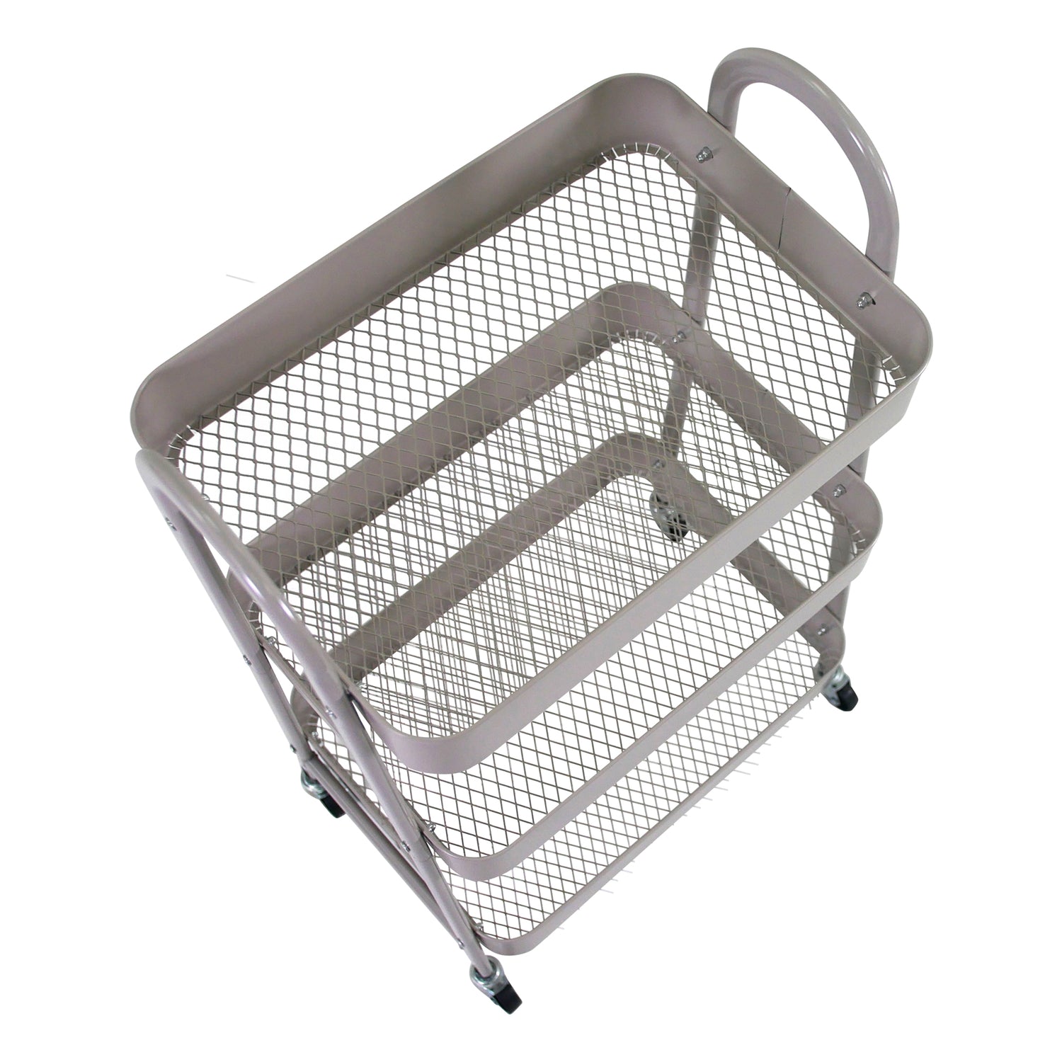 Sand 3 Tier Kitchen Trolley on Wheels | Libbi Lou