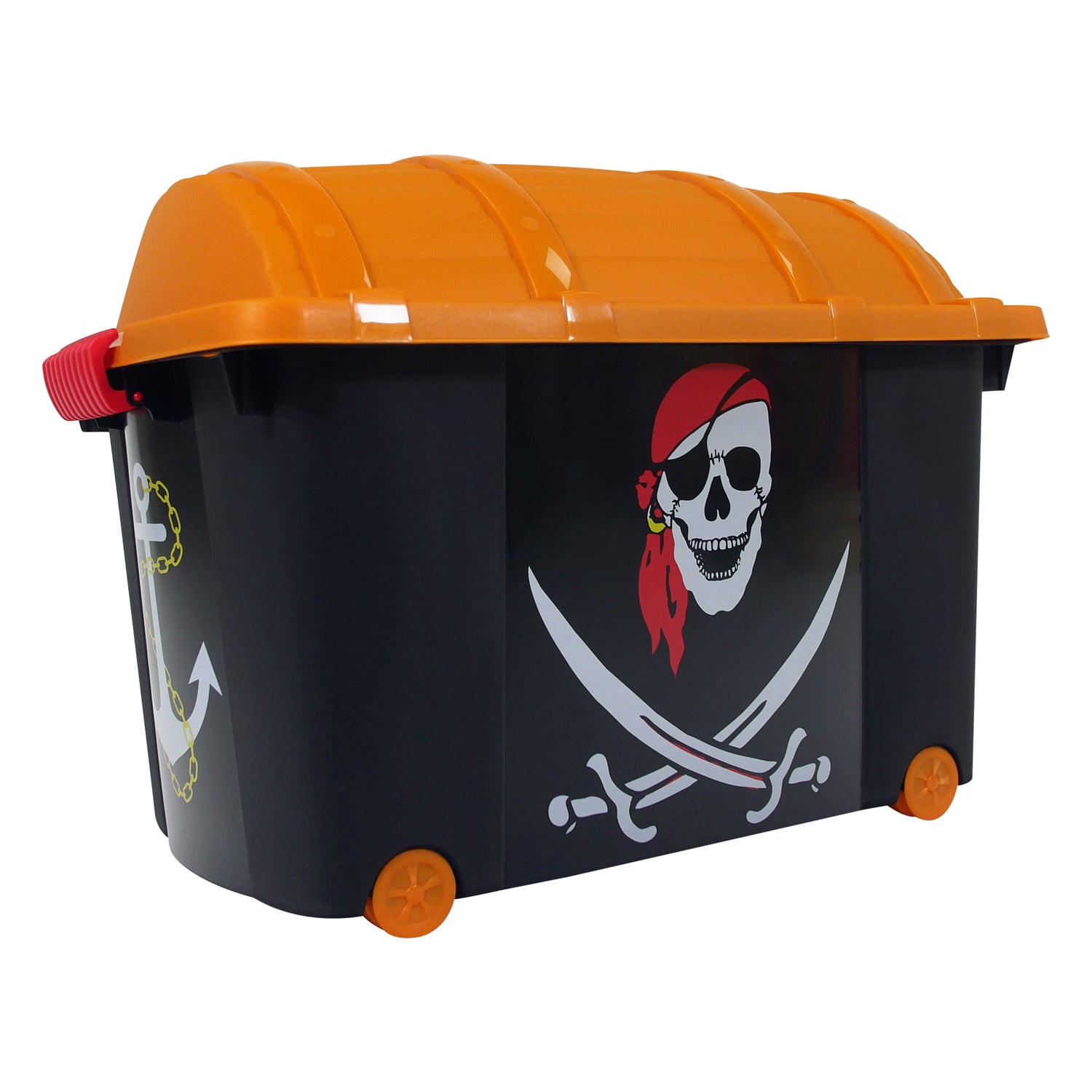 Pirate Treasure Storage Box | Kids Toy Chest with Lid