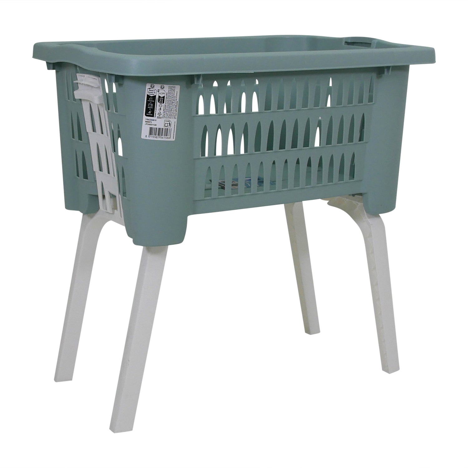Foldable Laundry Basket with Legs with Ventilated Design | 3 Assorted Colours - 1 sent at Random