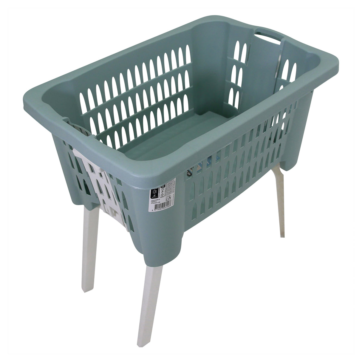 Foldable Laundry Basket with Legs with Ventilated Design | 3 Assorted Colours - 1 sent at Random