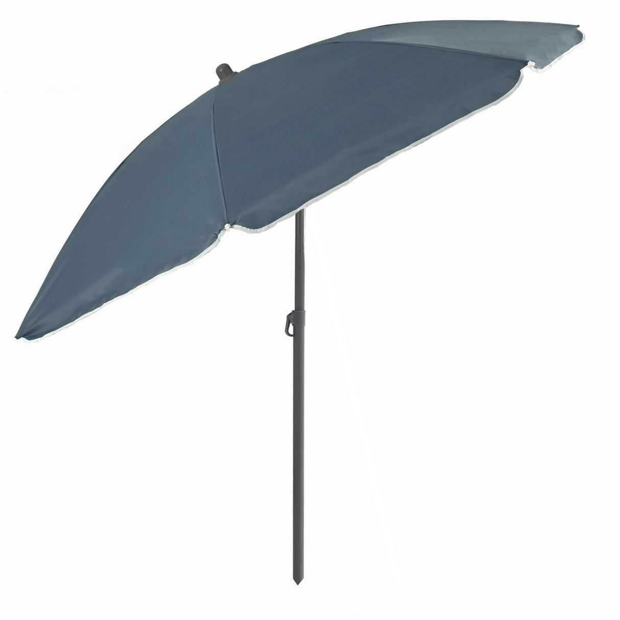 240cm (7ft 8in) Grey Parasol with Base Garden