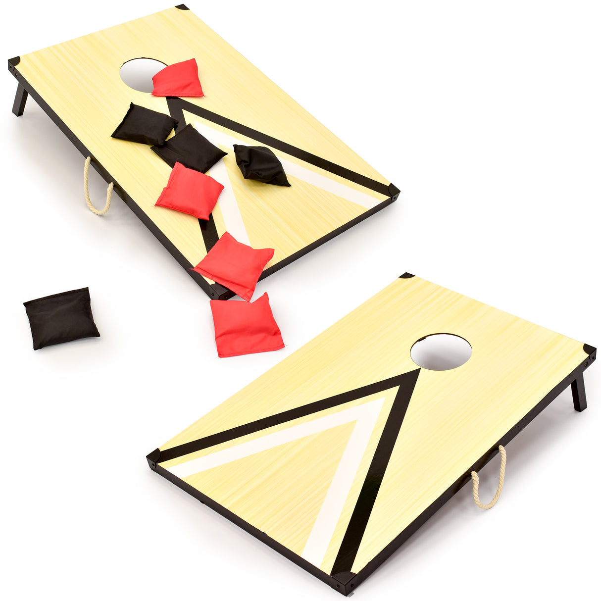 Wooden Bean Bag Toss Cornhole Game