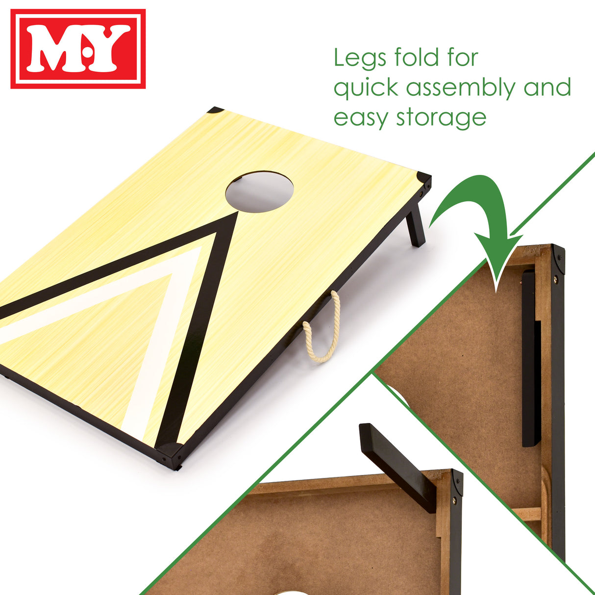 Wooden Bean Bag Toss Cornhole Game