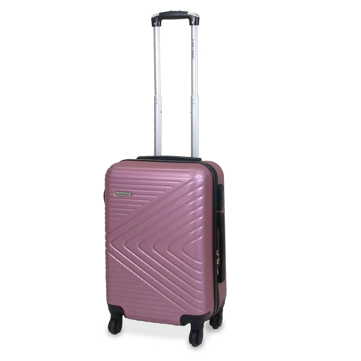 Planet Direct Cabin Suitcase (55x36x23cm) | Hard Shell Lightweight Suitcase | 3-Digit Lock | 4 Spinner Wheels | Telescopic Handle | Carry On Luggage