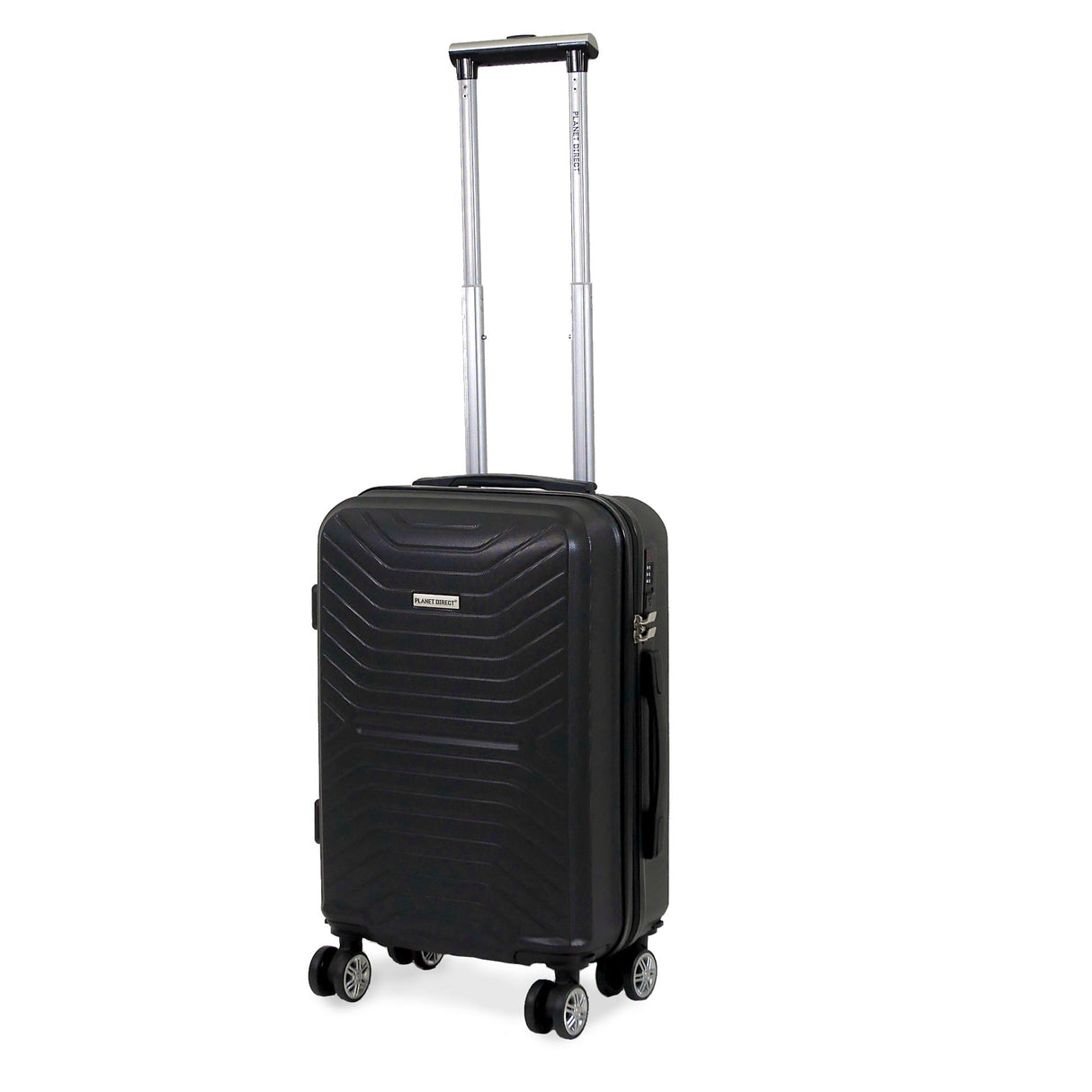 Planet Direct Suitcase (51x35x23cm) Lightweight ABS Hard Shell 4 Detachable Spinner Wheels Luggage Bag