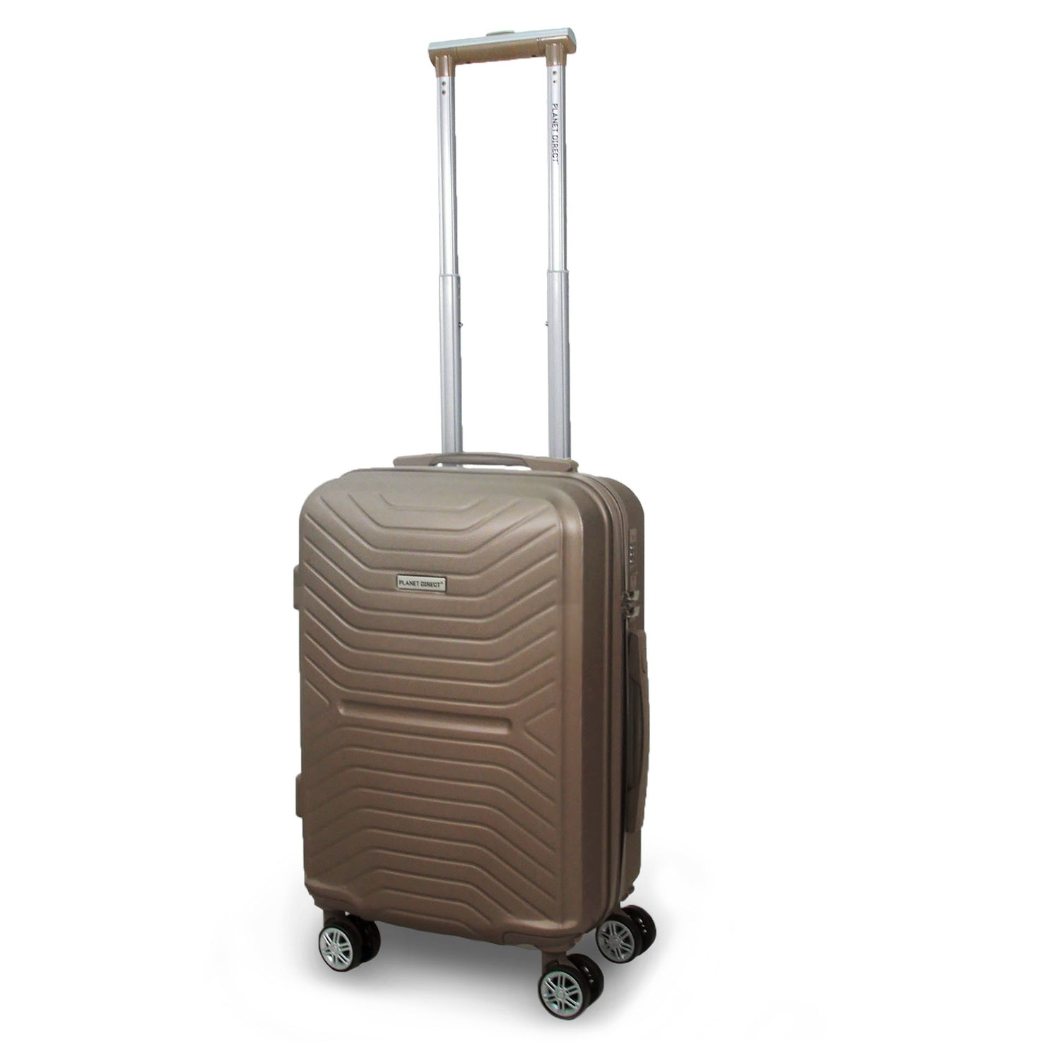 Planet Direct Suitcase (51x35x23cm) Lightweight ABS Hard Shell 4 Detachable Spinner Wheels Luggage Bag
