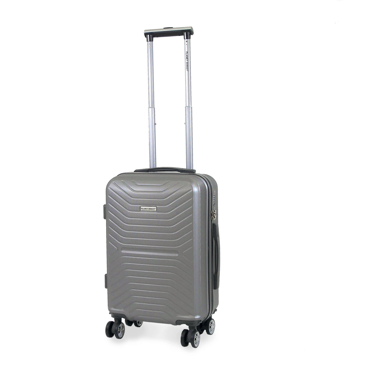 Planet Direct Suitcase (51x35x23cm) Lightweight ABS Hard Shell 4 Detachable Spinner Wheels Luggage Bag