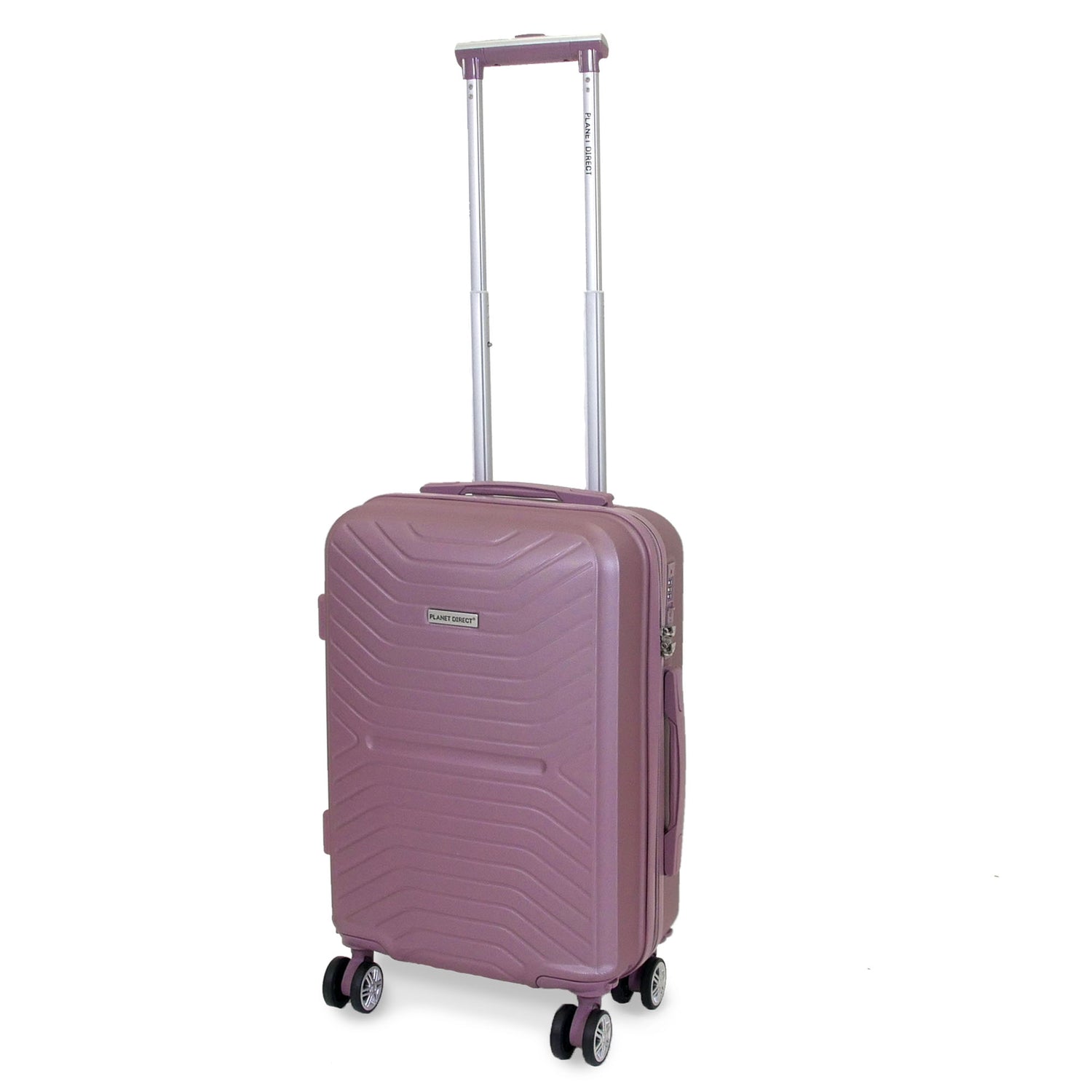 Planet Direct Suitcase (51x35x23cm) Lightweight ABS Hard Shell 4 Detachable Spinner Wheels Luggage Bag