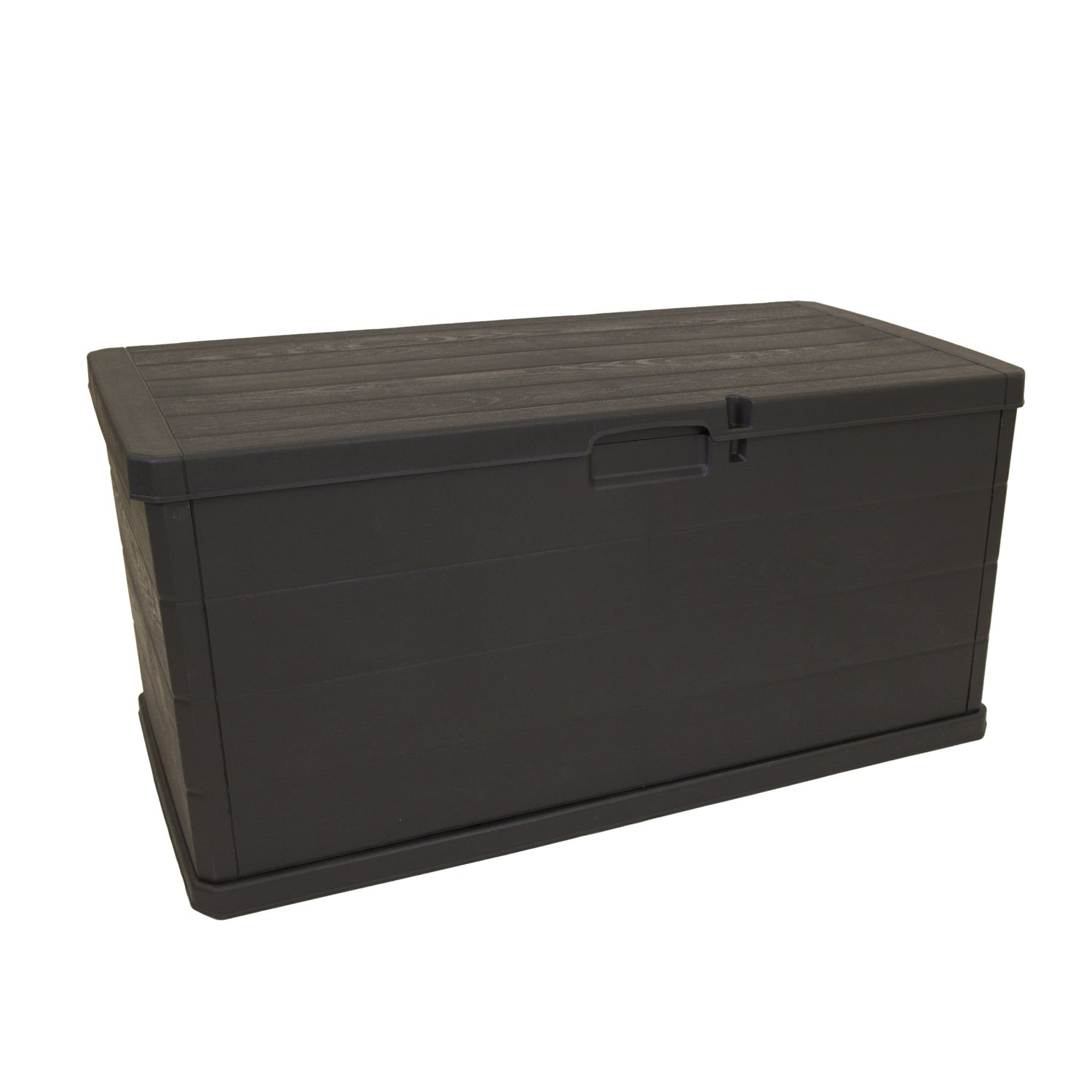Outdoor Garden Storage Box with Lid 118x59x57cm Water Resistant Lockable Plastic Deck Box Storage Container for Cushions, Wellies, Logs, Coal & Garden Tools (340L)