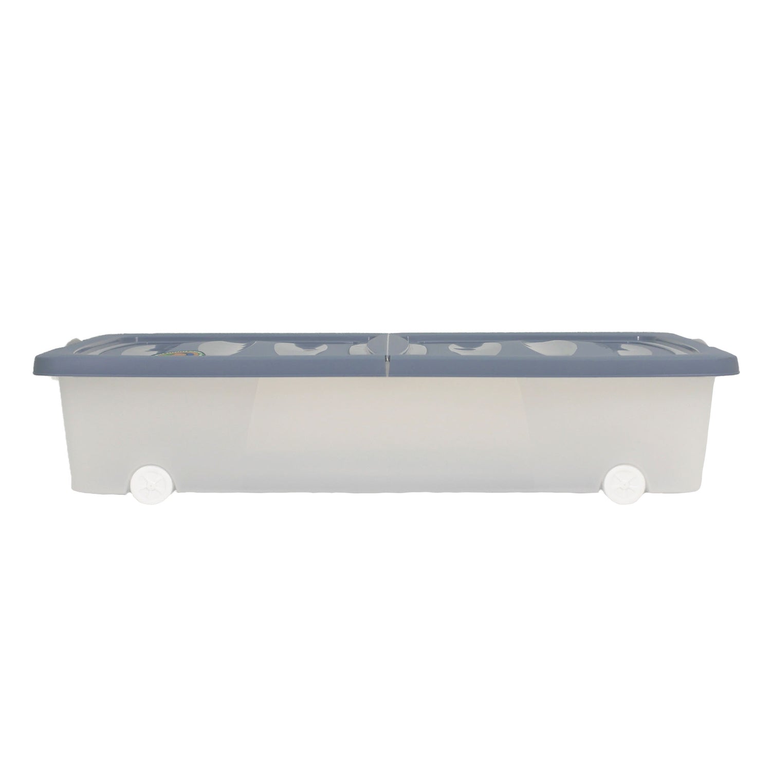 Plastic Storage Box with Lid on Wheels 32L Capacity 80x40x17cm - Under Bed Plastic Box Storage – 3 Assorted Colours