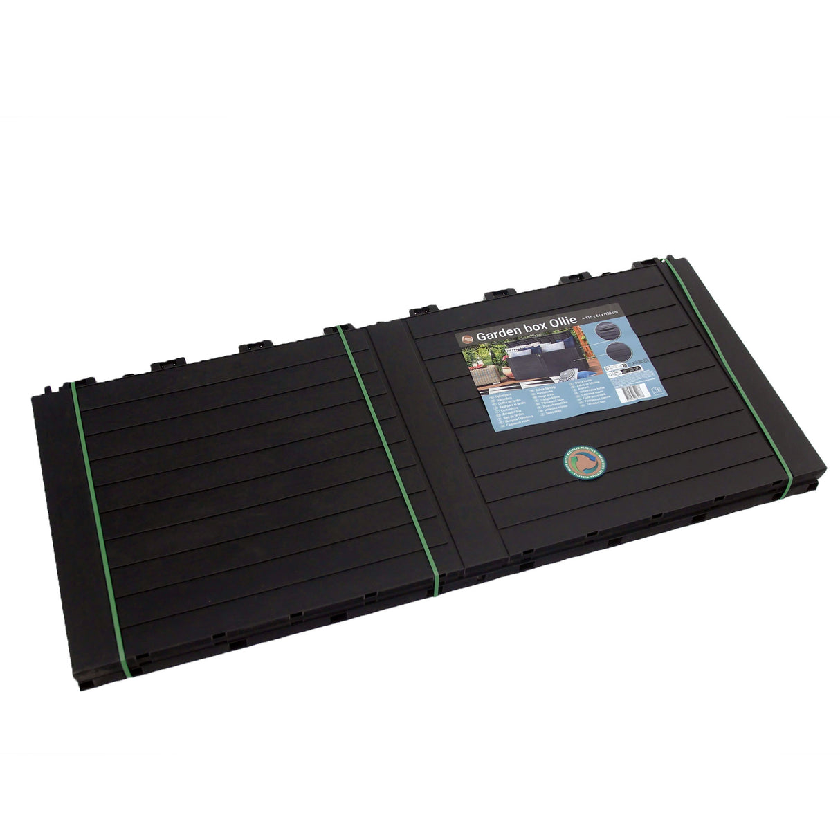 Outdoor Garden Storage Box with Lid 115x44x53cm Water Resistant Recyclable Lockable Plastic Deck Box Storage Container for Cushions, Wellies, Logs, Coal & Garden Tools (240L)