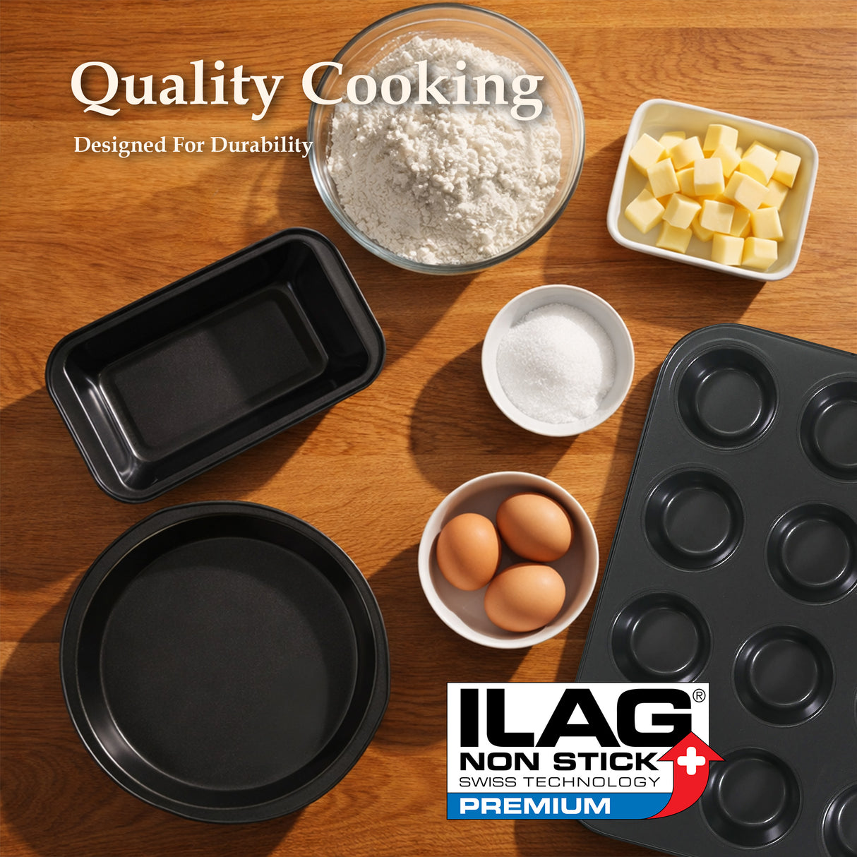 Non-Stick Steel 6 Piece Baking Set