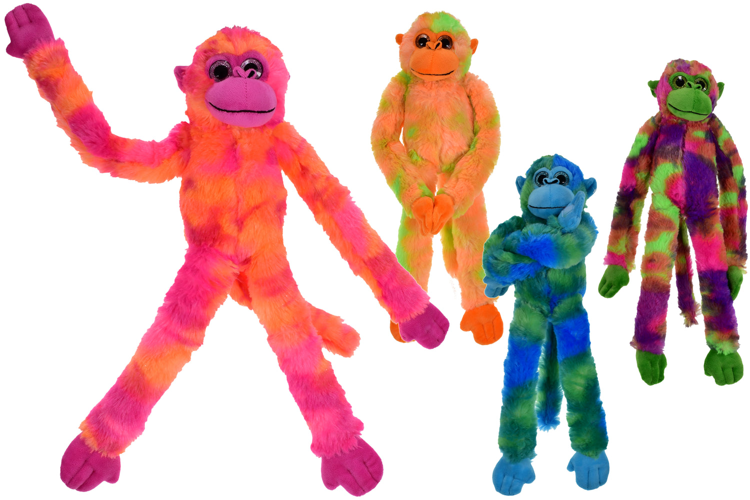 48cm Plush Hanging Two-Tone Monkey – 1 Assorted Design