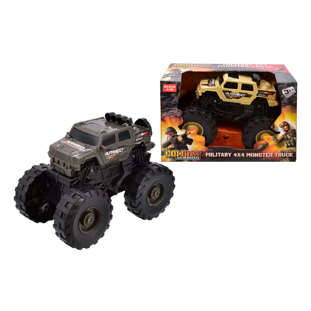 1:18Sc Big Wheel Military 4X4 Monster Truck