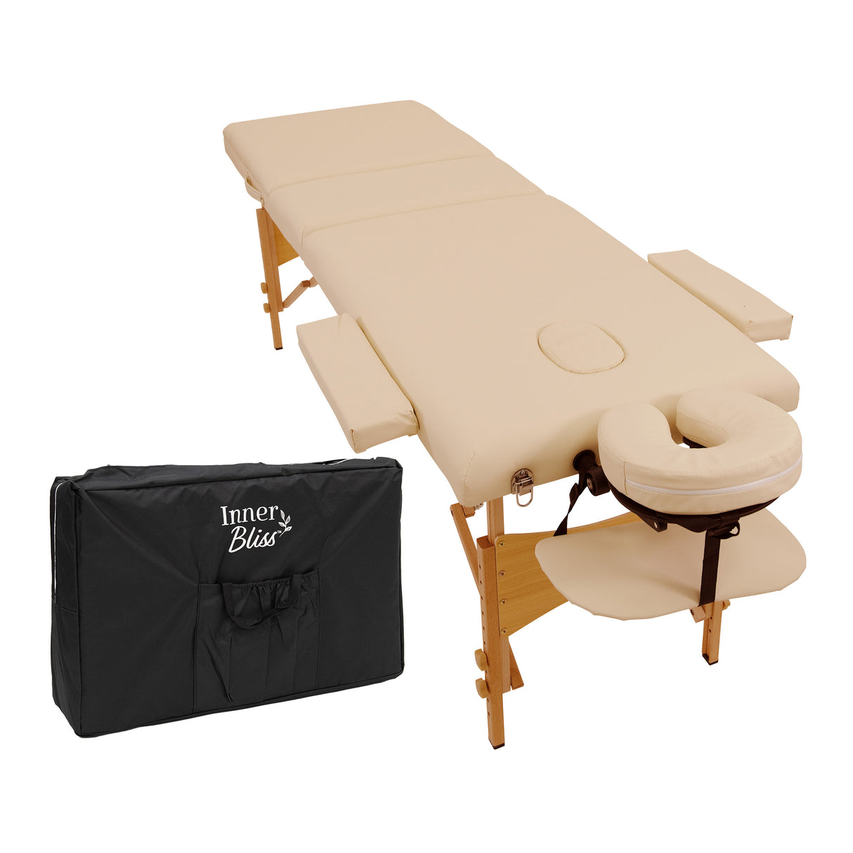Portable 2 Section Wooden Massage Table