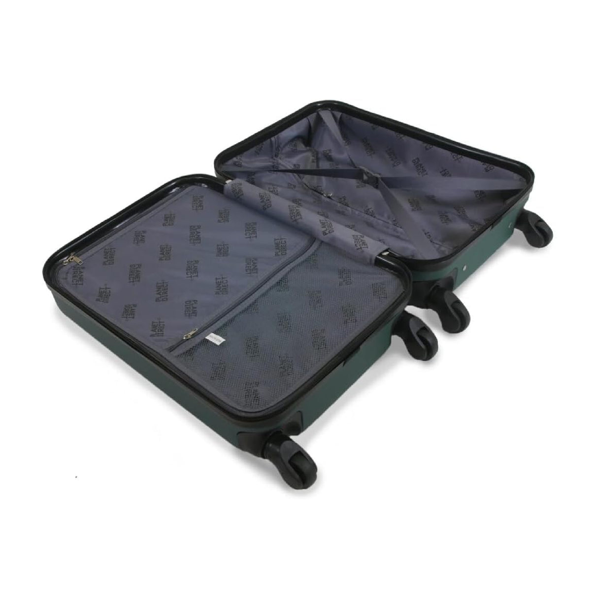 Planet Direct Cabin Suitcase (55x36x23cm) | Hard Shell Lightweight Suitcase | 3-Digit Lock | 4 Spinner Wheels | Telescopic Handle | Carry On Luggage