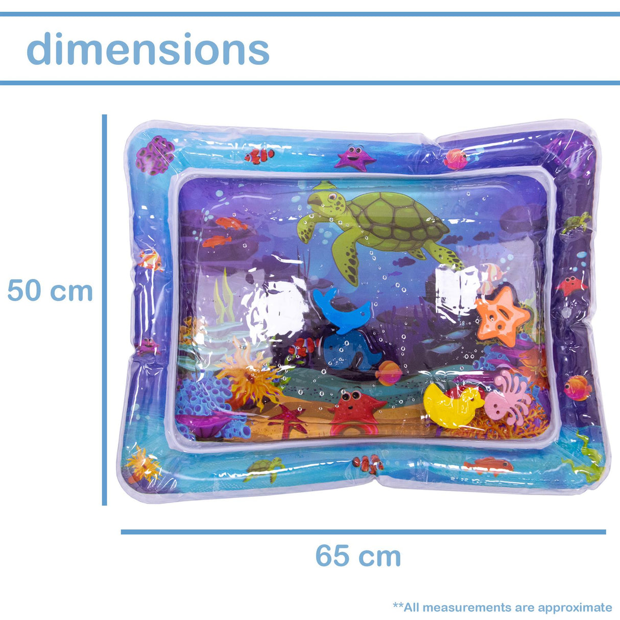 Inflatable Tummy Time Water Mat – Premium Baby & Toddler Play Toy