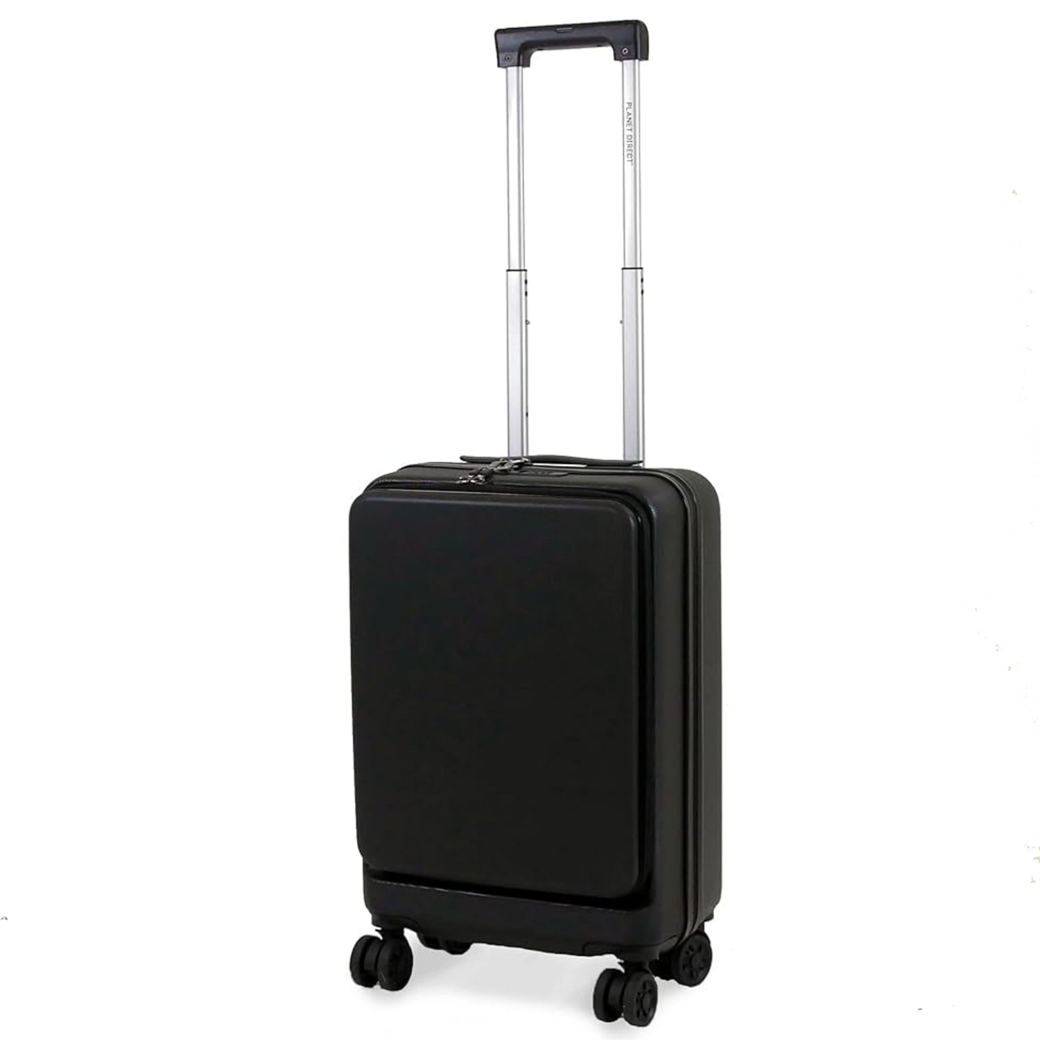Planet Direct Suitcase (56x35x23cm) with Cup & Phone Holder | Lightweight ABS Hard Shell | Laptop Compartment | 4 Wheel Carry On Luggage Bag
