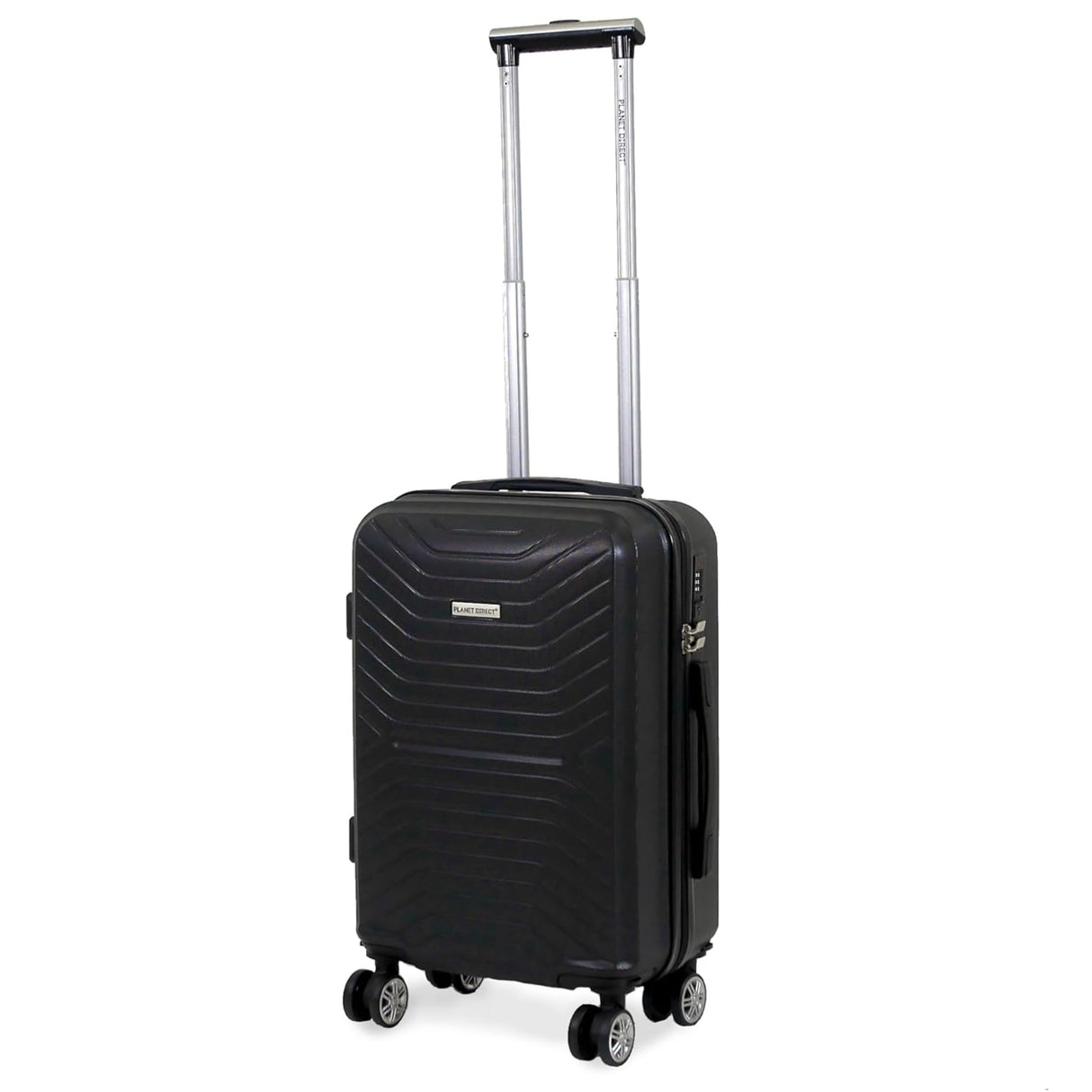 Planet Direct Suitcase (51x35x23cm) Lightweight ABS Hard Shell 4 Detachable Spinner Wheels Luggage Bag