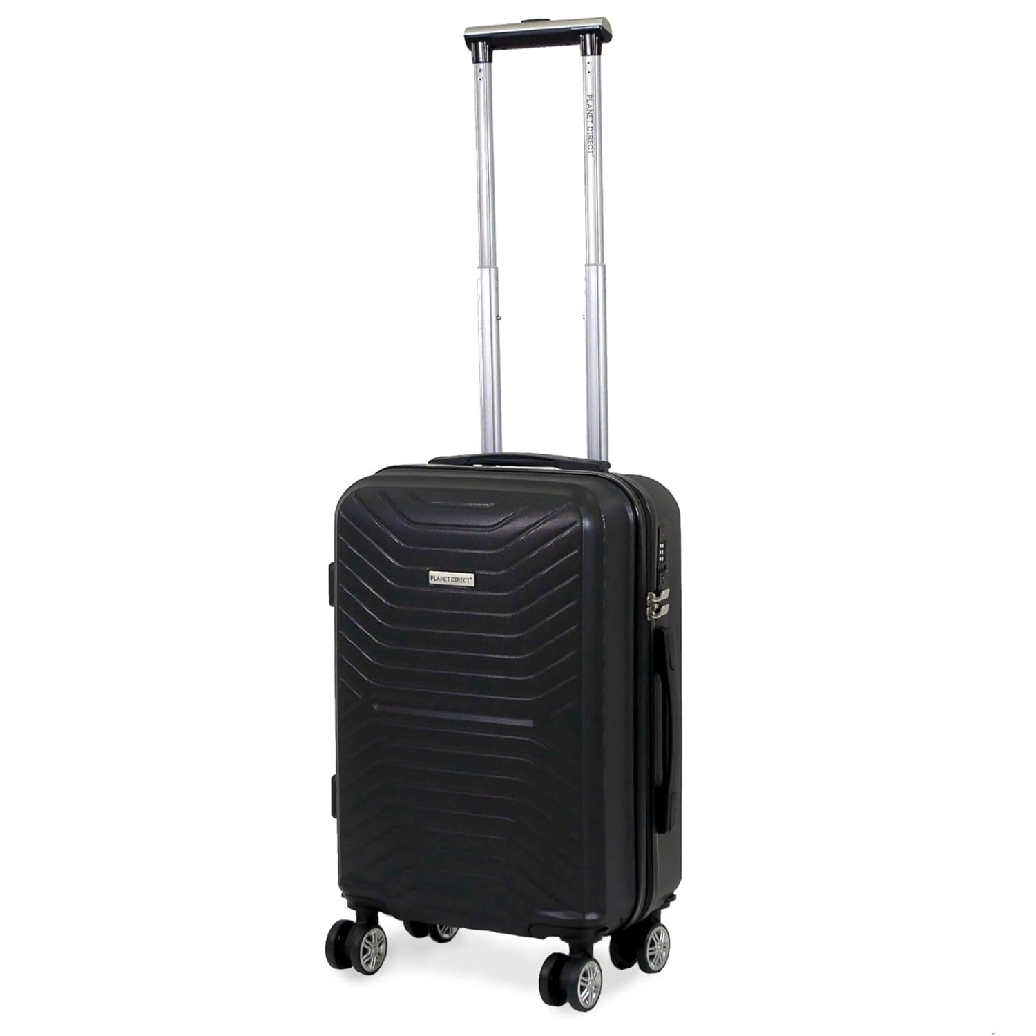 Planet Direct Suitcase (51x35x23cm) Lightweight ABS Hard Shell 4 Detachable Spinner Wheels Luggage Bag