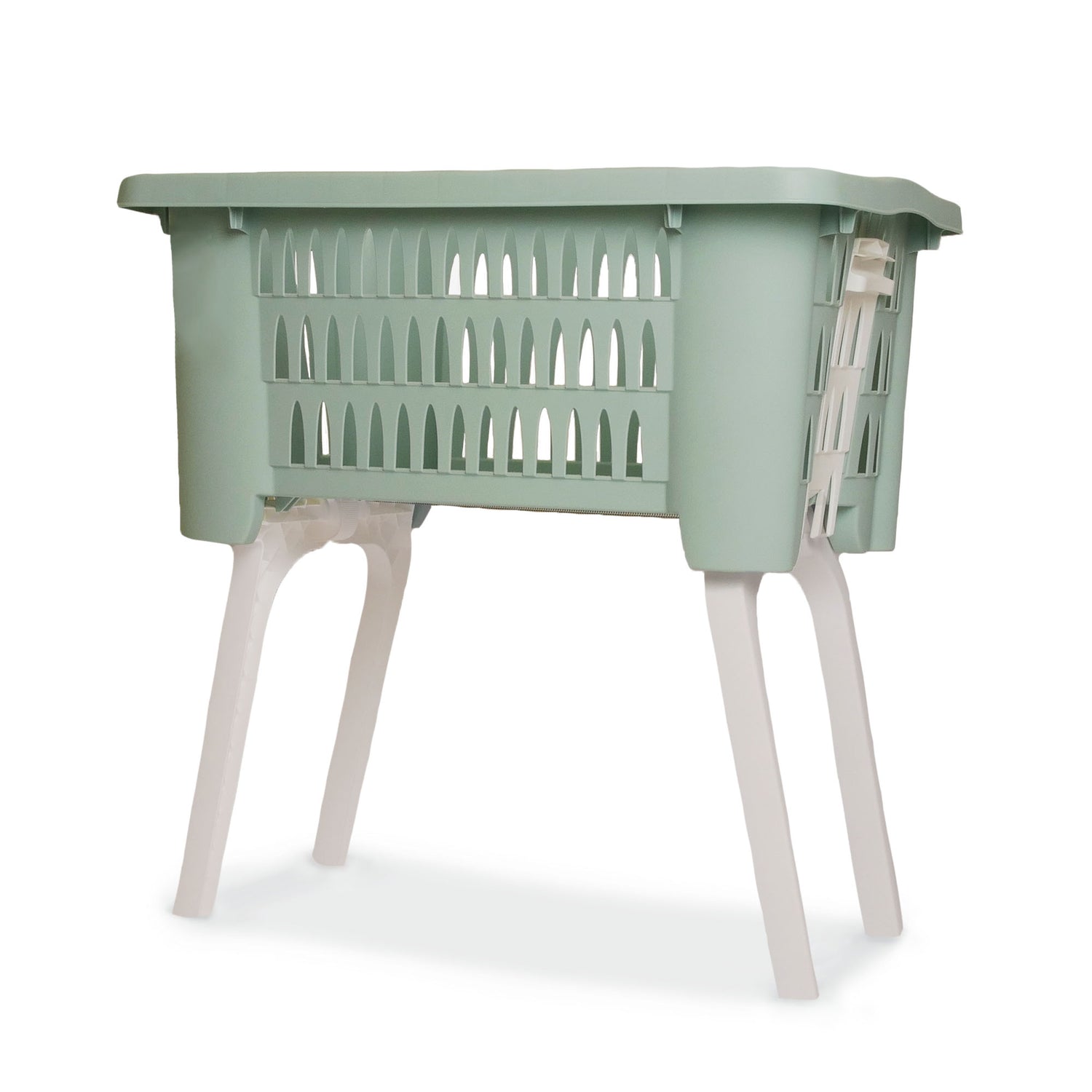 Foldable Laundry Basket with Legs with Ventilated Design | 3 Assorted Colours - 1 sent at Random