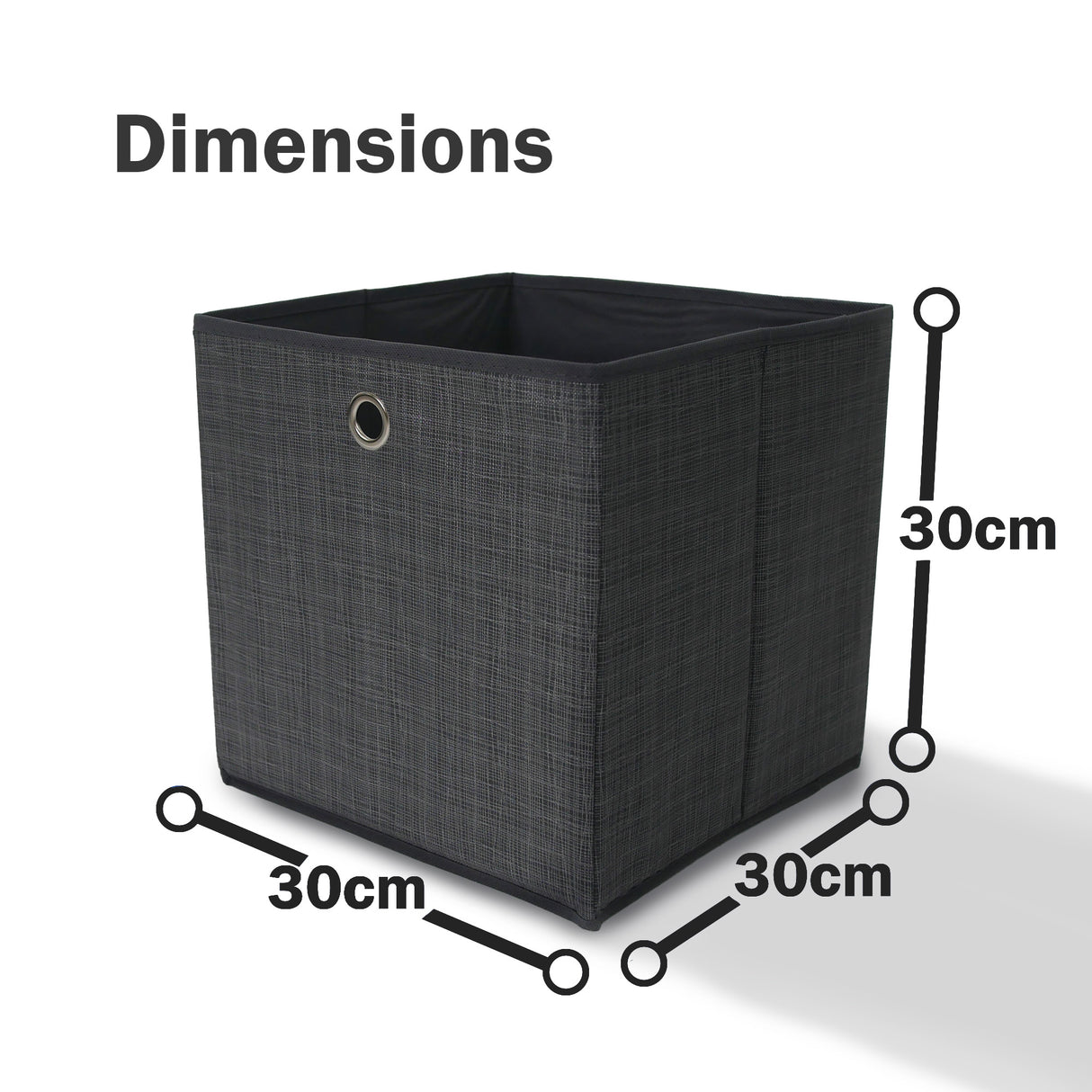 Fabric Storage Cube Boxes Set of 6