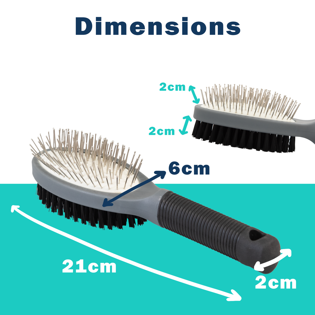 2 in 1 Dog & Cat Grooming Brush