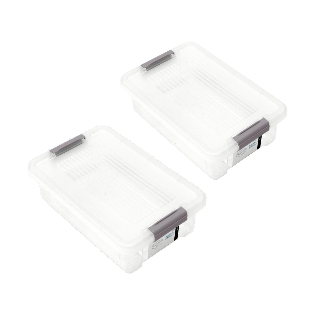 Plastic Storage Box with Lids | Stackable Clear Containers for Kitchen, Office, Crafts, Tools & Household Essentials (6 Litre)