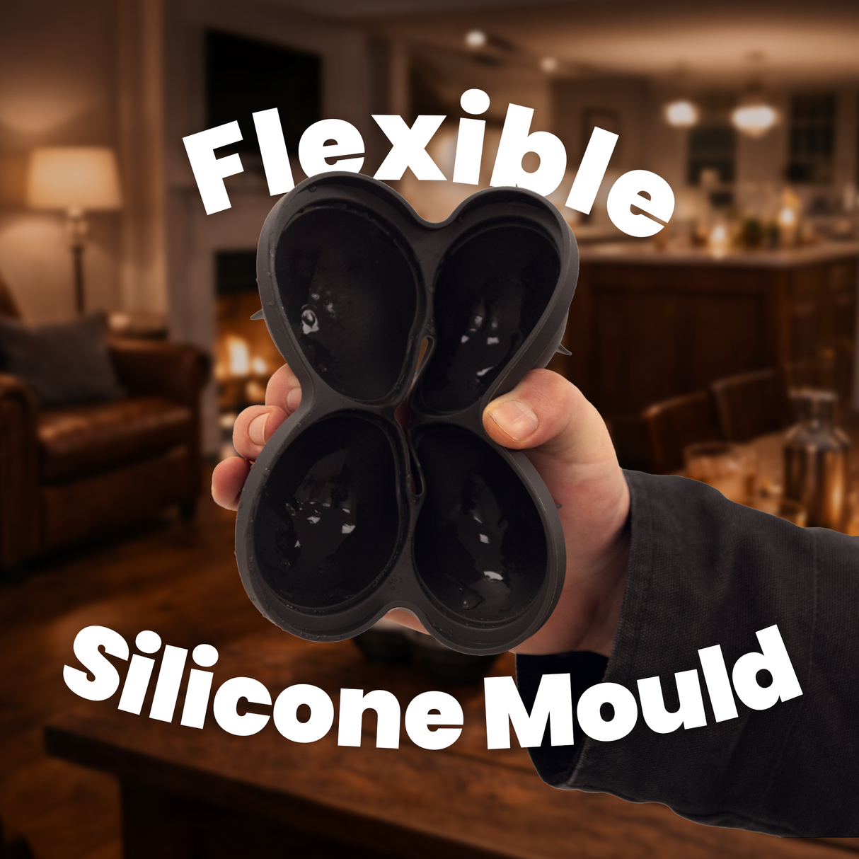 Libbi Lou Silicone 4 Circle Ice Cube Tray