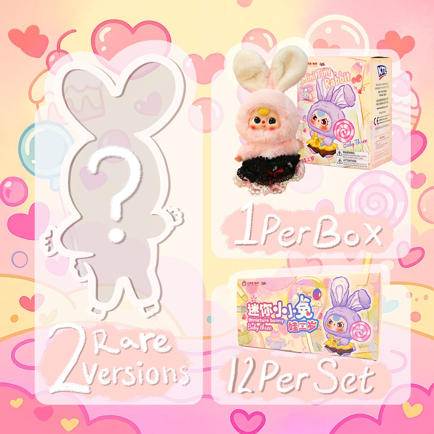 Baby Three Macaron Cute Bunny | Collectible Blind Box