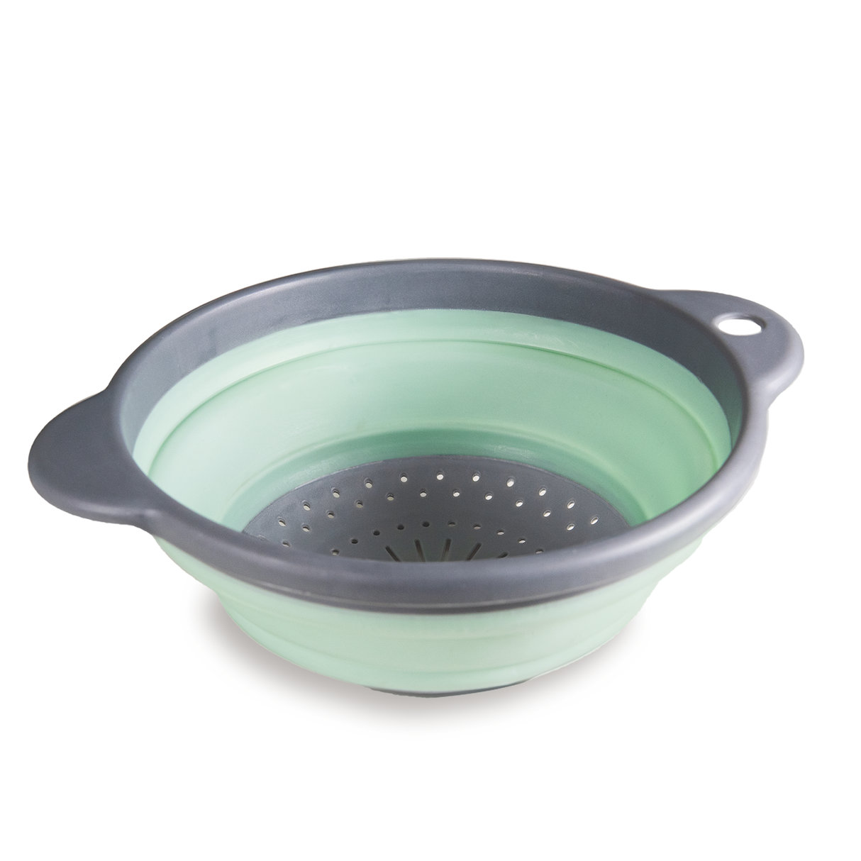 Collapsible Silicone Kitchen Colander Space Saving Folding Food Strainer for Kitchen & Travel (23cm) BPA-Free - Assorted Colours