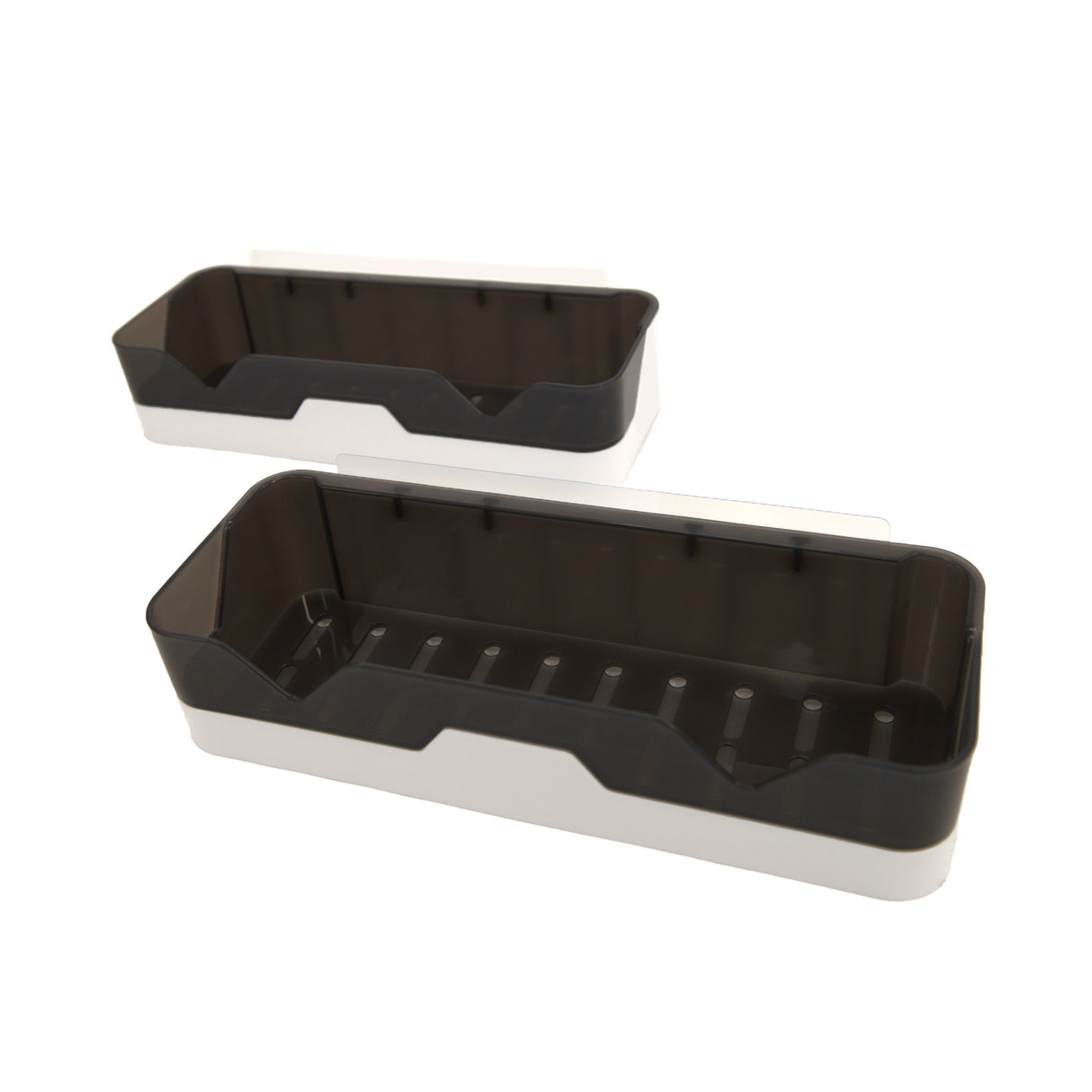 2 Wall Mounted Bathroom Shelf Organisers