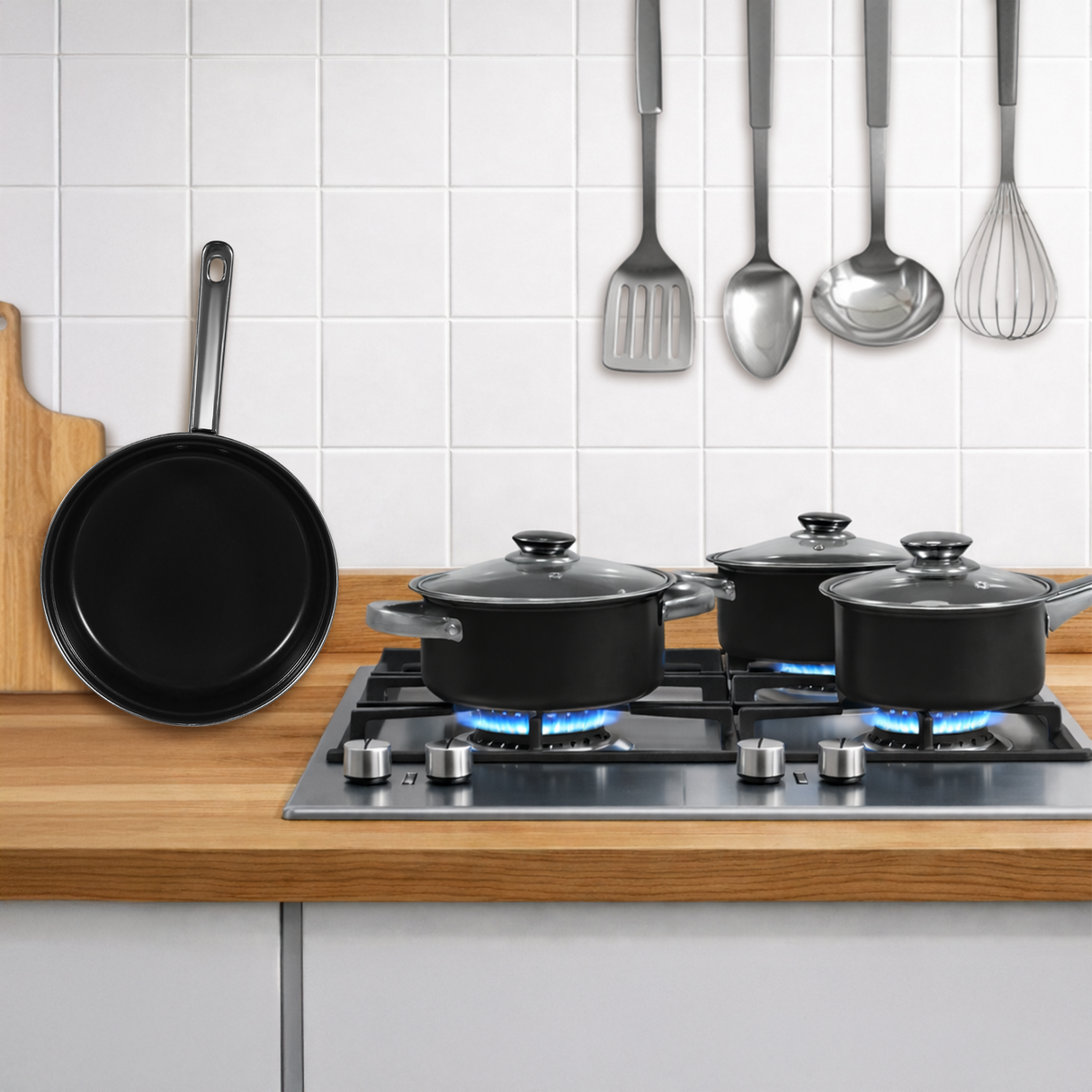 9 Piece Non-Stick Cookware Set