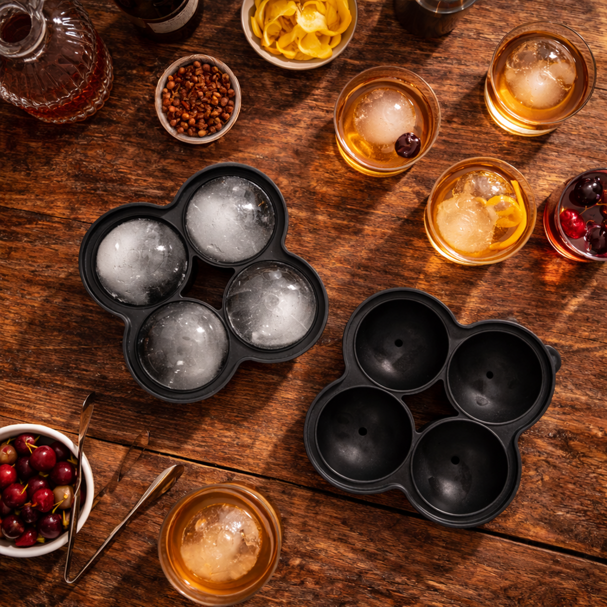 Libbi Lou Silicone 4 Circle Ice Cube Tray