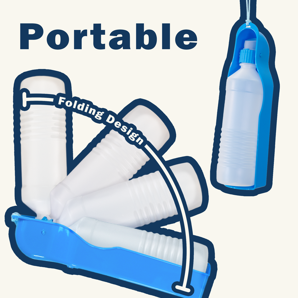 Dog Travel Water Bottle 500ml