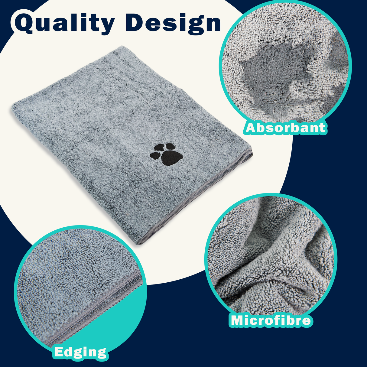 Microfibre Super Absorbent Pet Towel