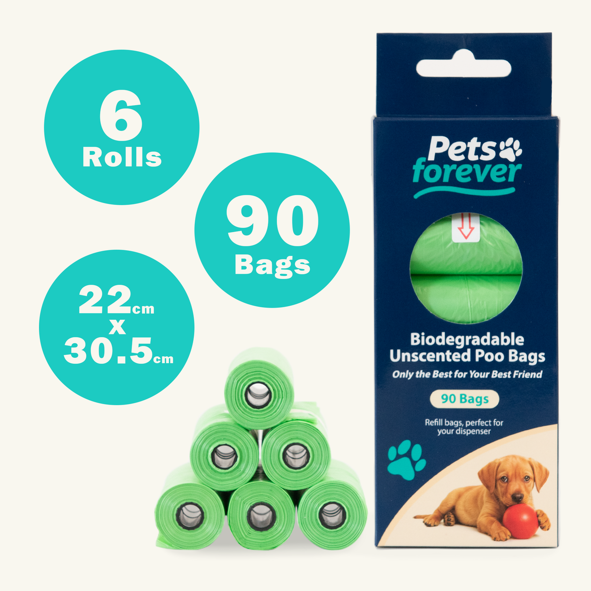 Refil Roll Dog Poo Bags
