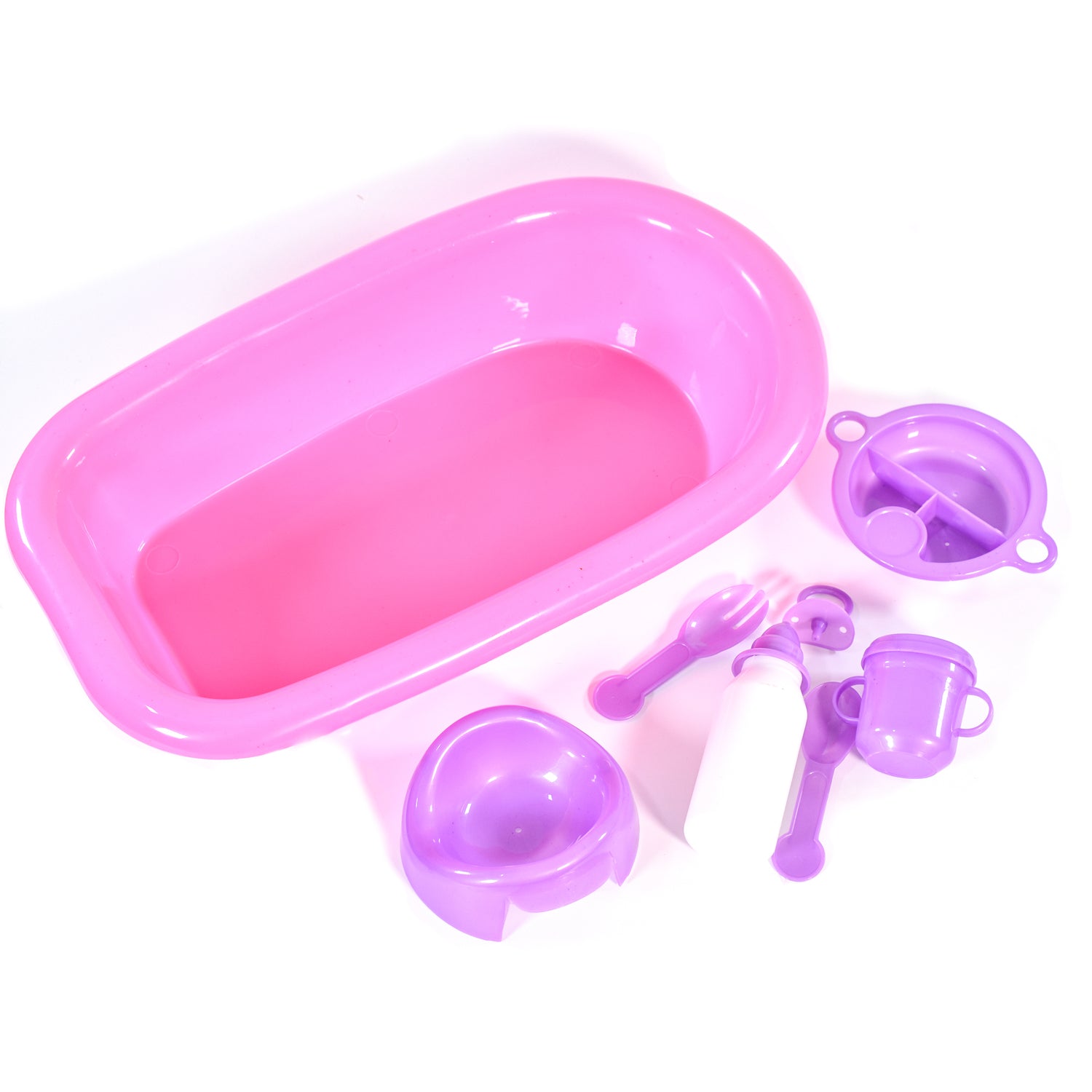 Baby Doll Bath and Bottle 8 Piece Bath Time Set