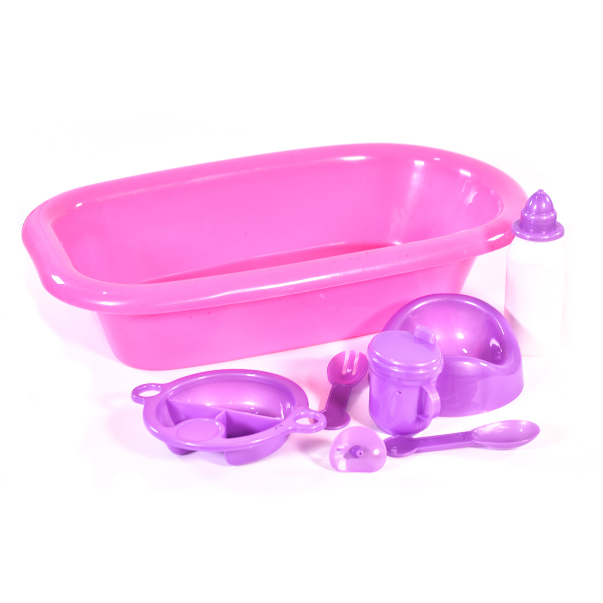 Baby Doll Bath and Bottle 8 Piece Bath Time Set