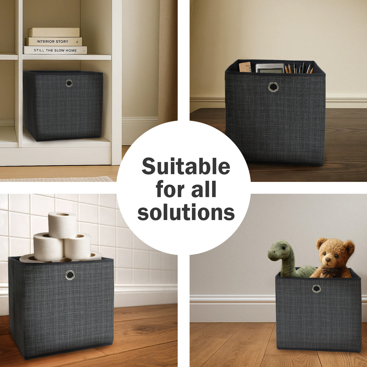 Fabric Storage Cube Boxes Set of 6