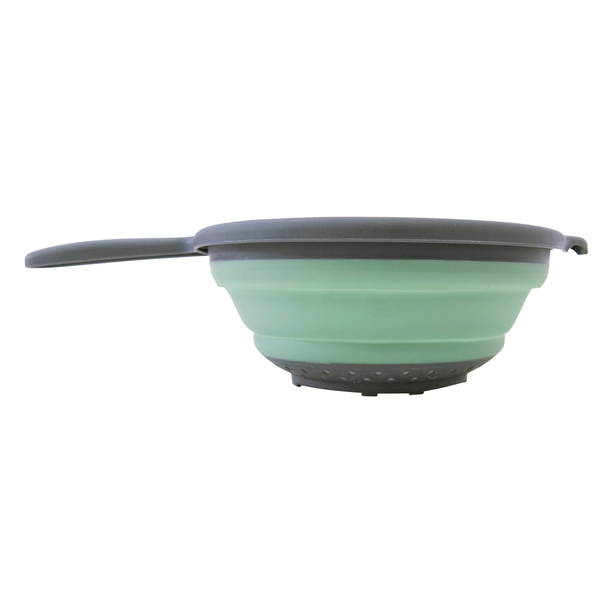 Collapsible Silicone Kitchen Colander with Handle + Without Handle - BPA Free, Non Toxic - Space Saving Folding Food Strainer for Kitchen & Travel 23cm (Colander with Handle) - Assorted