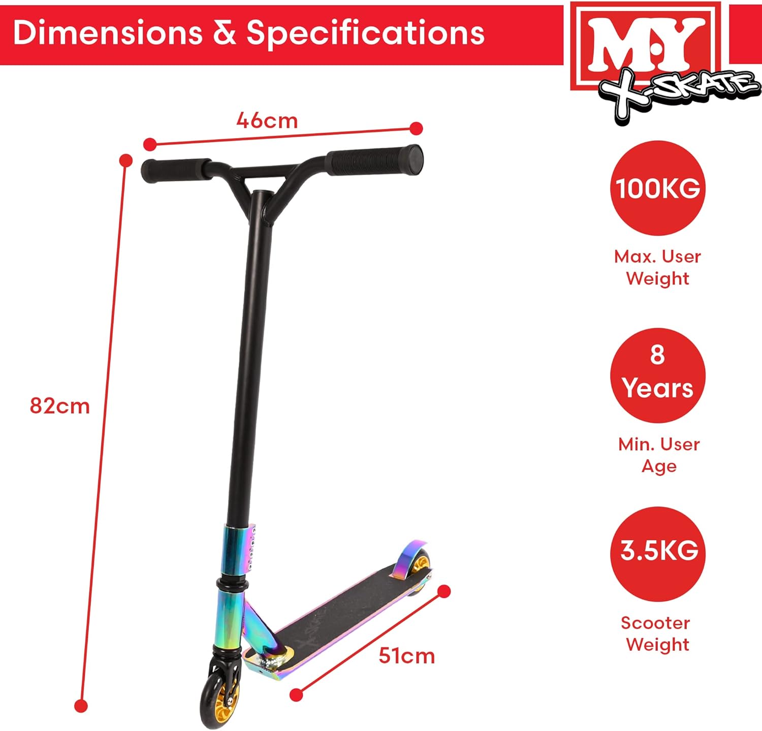 Browse our Stunt Chrome Scooter | M.Y X-Skate from Planet Direct