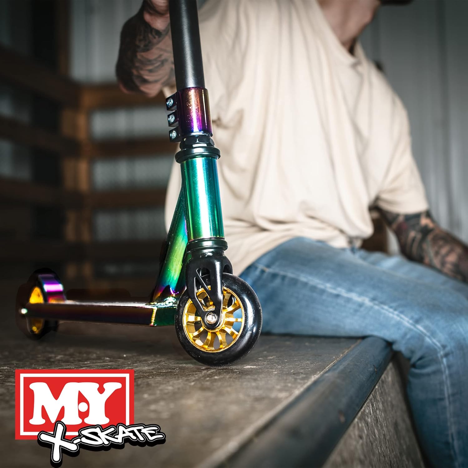 Browse our Stunt Chrome Scooter | M.Y X-Skate from Planet Direct