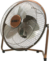 KÜHL Metal Floor Fan Copper | Powerful Airflow | 3-Speed Settings | Adjustable Tilt | No Assembly Required | Free Standing Cooling Fan