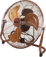 KÜHL Metal Floor Fan Copper | Powerful Airflow | 3-Speed Settings | Adjustable Tilt | No Assembly Required | Free Standing Cooling Fan