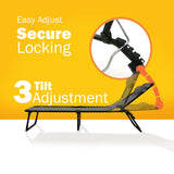 Portable Sun Lounger with Headrest