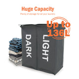2 Section Double Laundry Hamper
