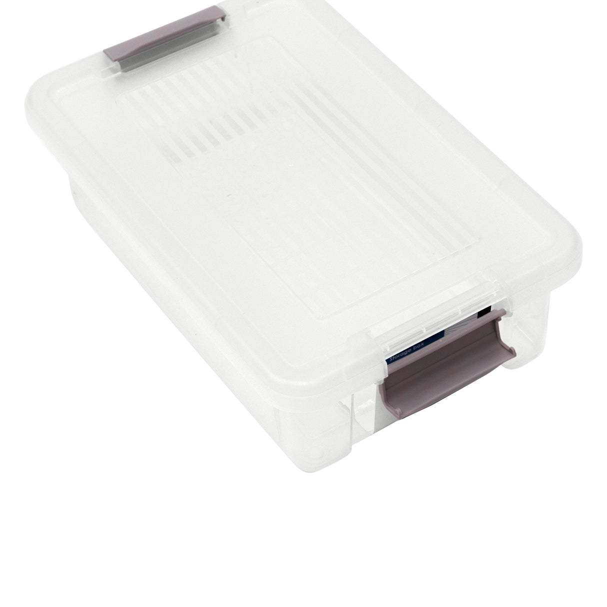 Plastic Storage Box with Lids | Stackable Clear Containers for Kitchen, Office, Crafts, Tools & Household Essentials (6 Litre)
