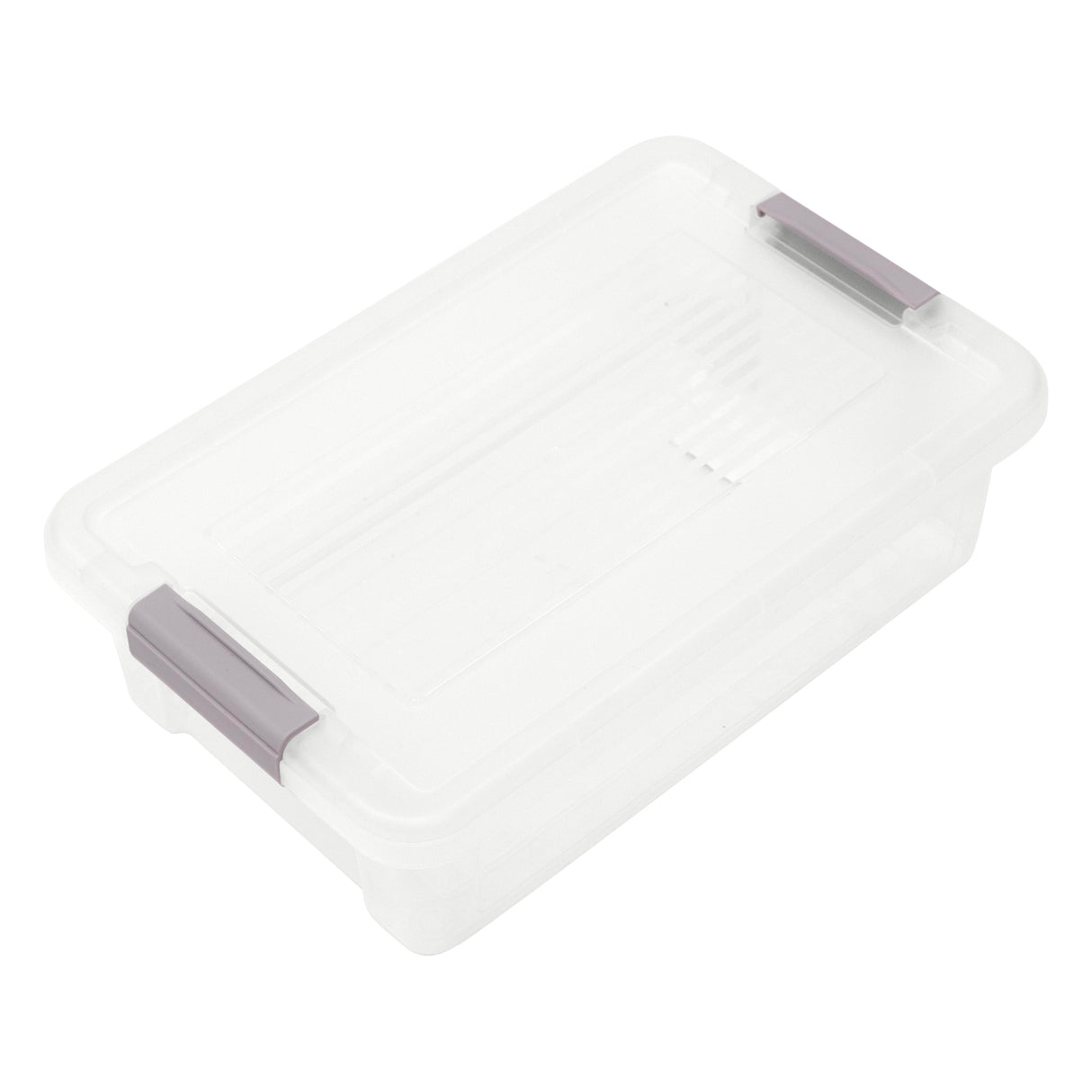 Plastic Storage Box with Lids | Stackable Clear Containers for Kitchen, Office, Crafts, Tools & Household Essentials (6 Litre)